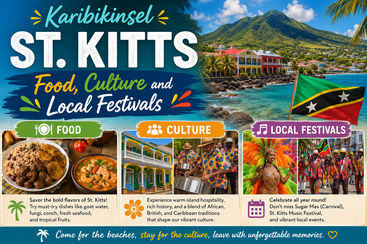 Karibikinsel St. Kitts Food, Culture and Local Festivals